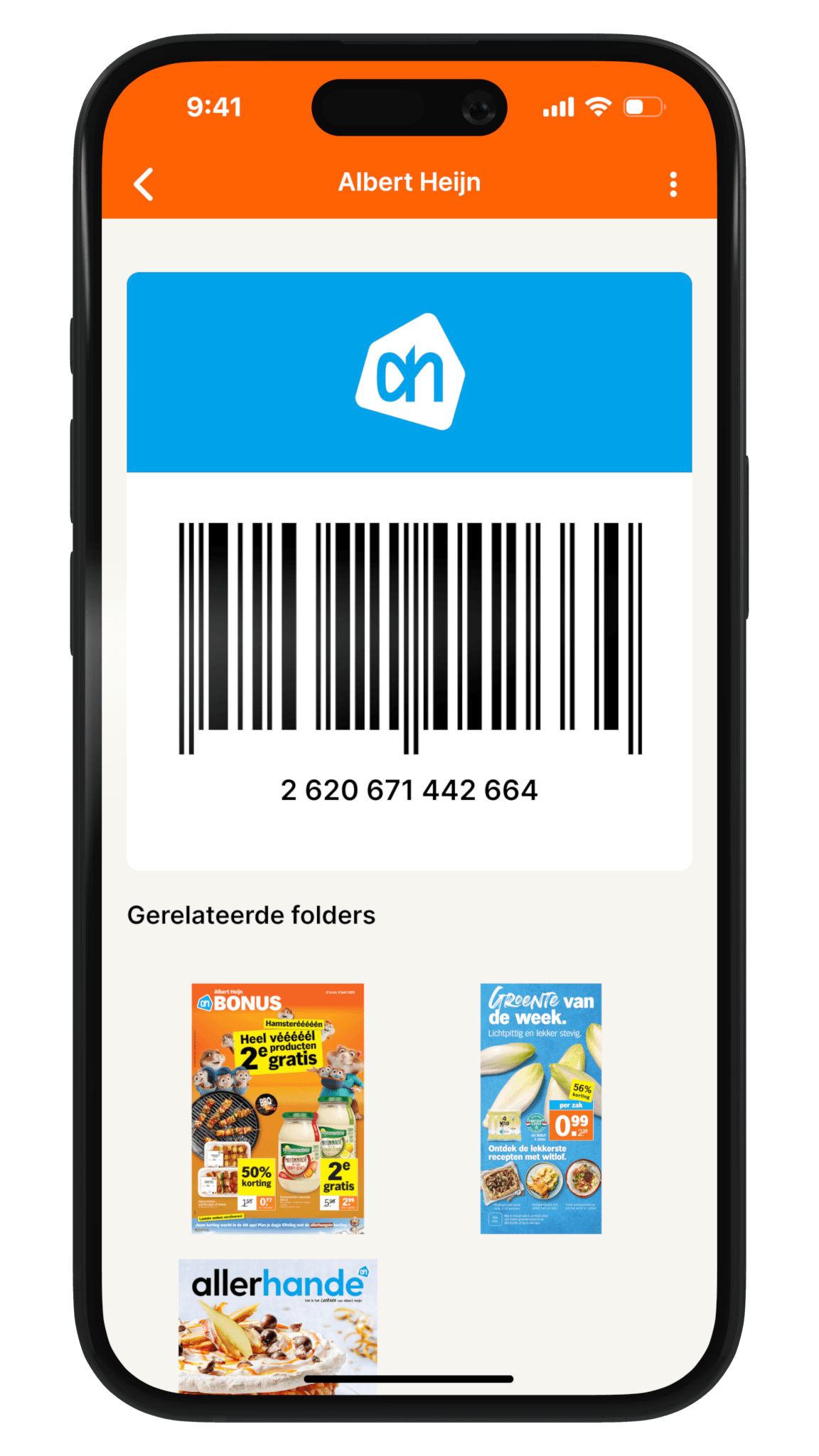 Screenshot van de app - Mijn voorkeuren